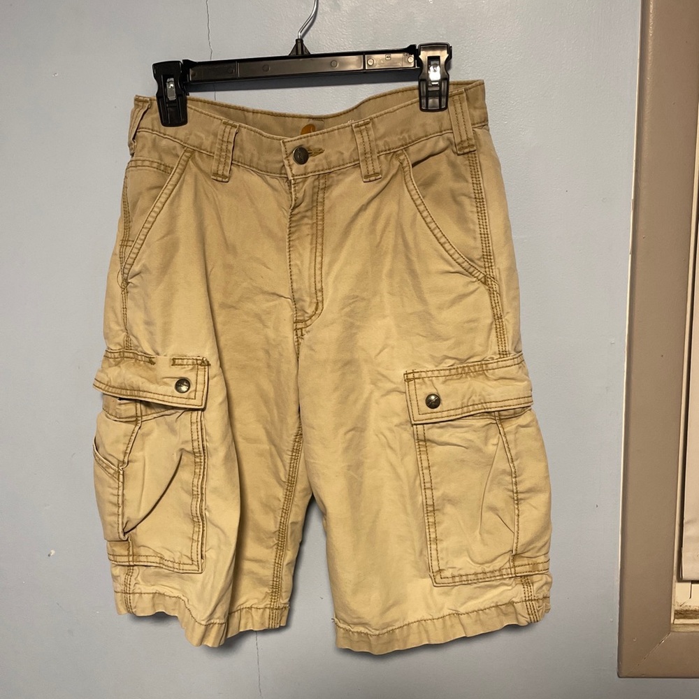 Carhartt Tan Relaxed Fit Cargo Shorts Size 30